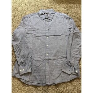 Men's Michael Kors Long Sleeve Button Up Pattern Shirt - XL